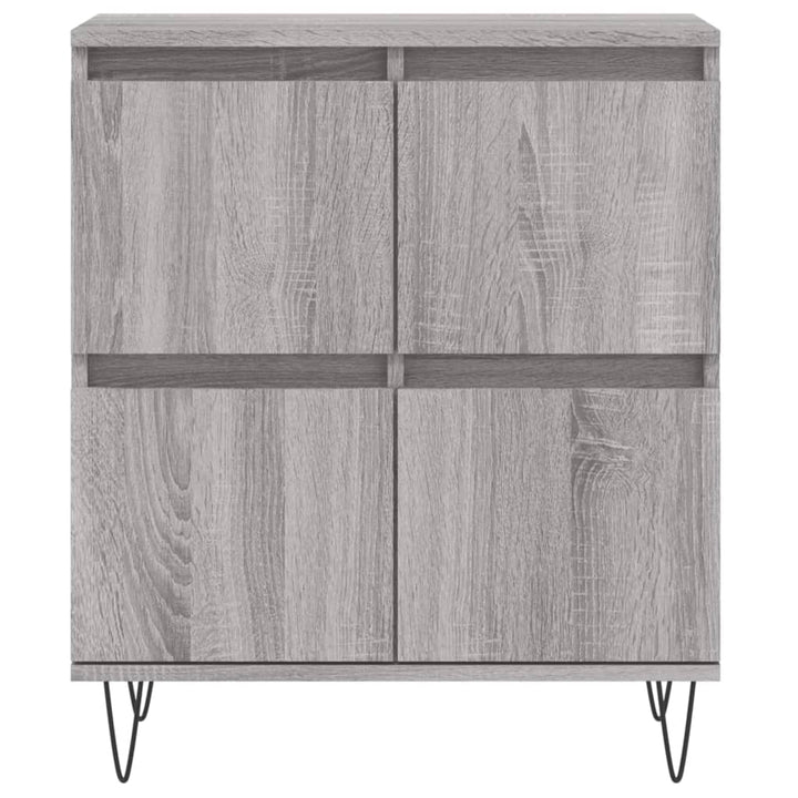 skænk 60x35x70 cm konstrueret træ grå sonoma-eg