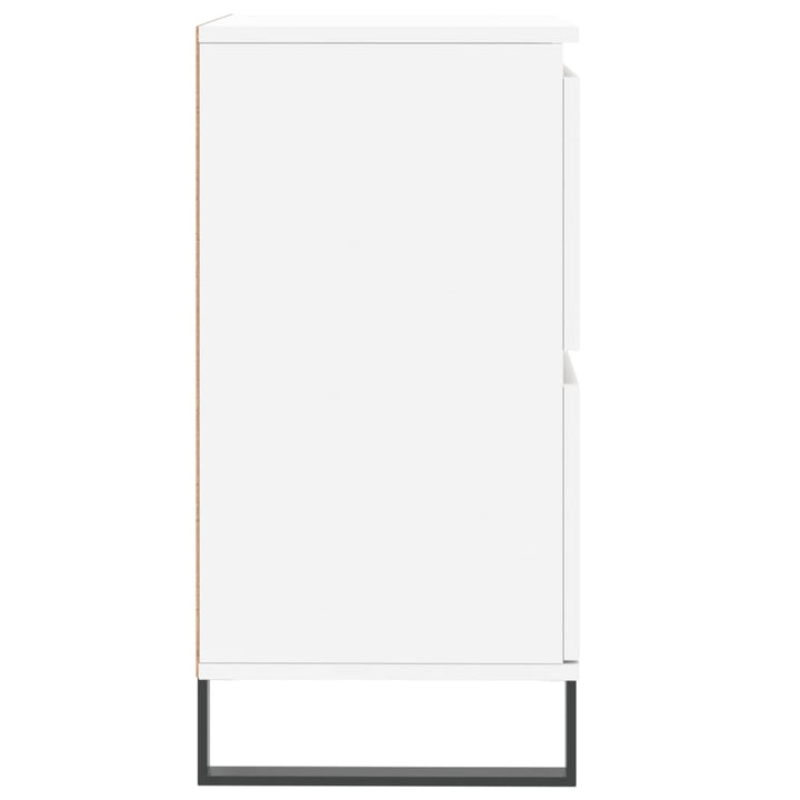 skænk 60x35x70 cm konstrueret træ hvid