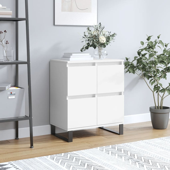 skænk 60x35x70 cm konstrueret træ hvid