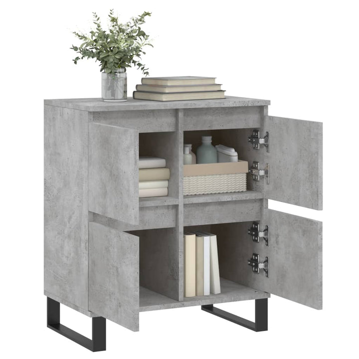 skænk 60x35x70 cm konstrueret træ betongrå