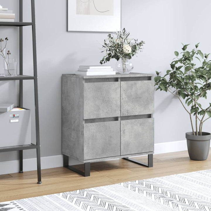 skænk 60x35x70 cm konstrueret træ betongrå
