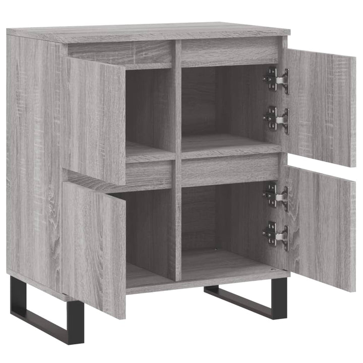skænk 60x35x70 cm konstrueret træ grå sonoma-eg