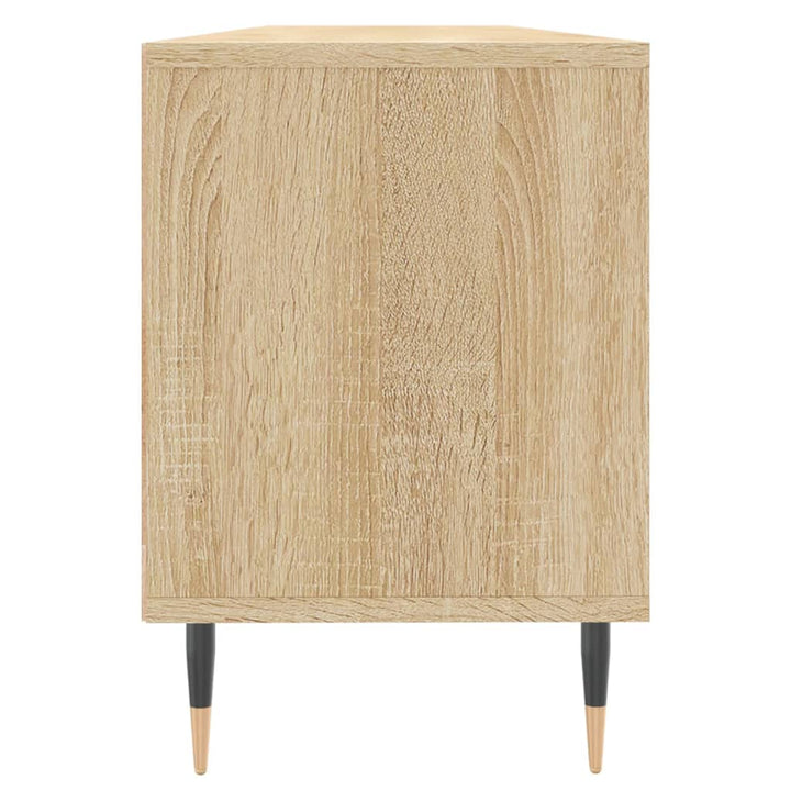tv-bord 150x30x44,5 cm konstrueret træ sonoma-eg