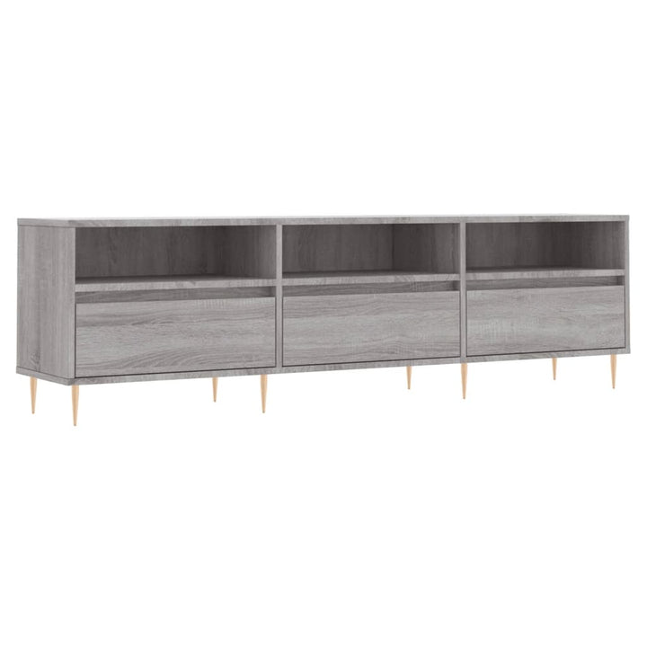 tv-bord 150x30x44,5 cm konstrueret træ grå sonoma-eg