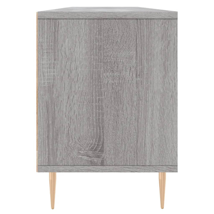 tv-bord 150x30x44,5 cm konstrueret træ grå sonoma-eg