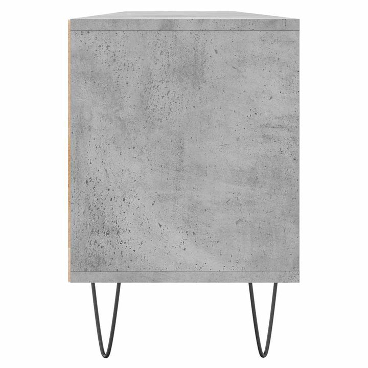 tv-bord 150x30x44,5 cm konstrueret træ betongrå