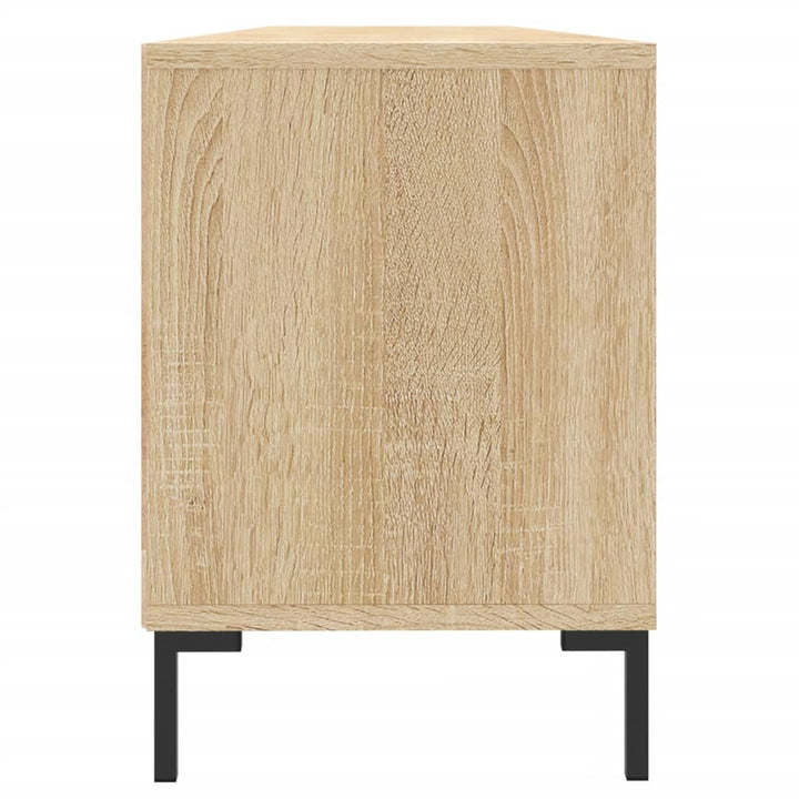 tv-bord 150x30x44,5 cm konstrueret træ sonoma-eg