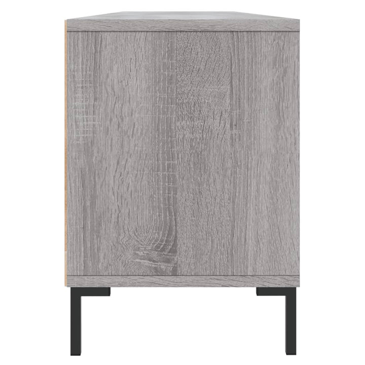 tv-bord 150x30x44,5 cm konstrueret træ grå sonoma-eg