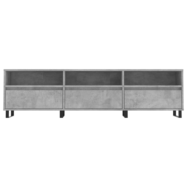 tv-bord 150x30x44,5 cm konstrueret træ betongrå