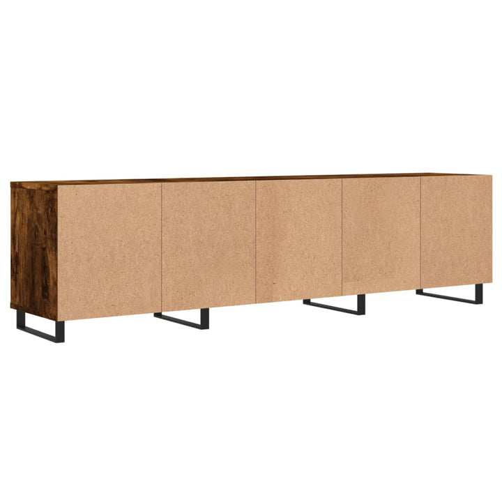 tv-bord 150x30x44,5 cm konstrueret træ røget egetræsfarve