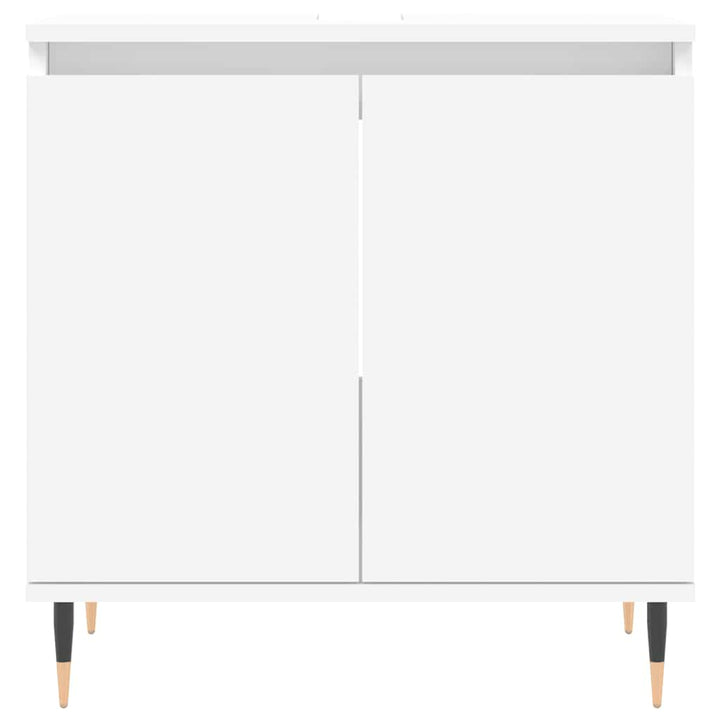 badeværelsesskab 58x33x60 cm konstrueret træ hvid