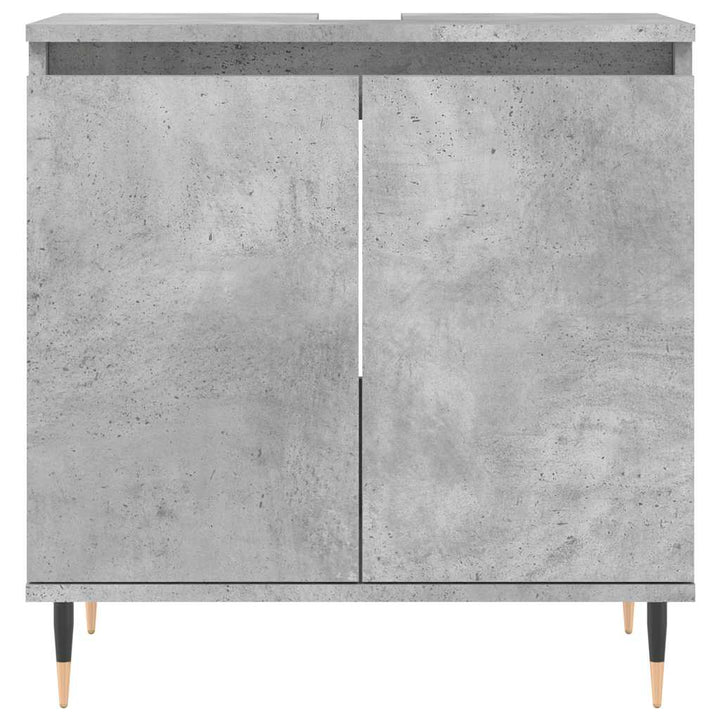 badeværelsesskab 58x33x60 cm konstrueret træ betongrå