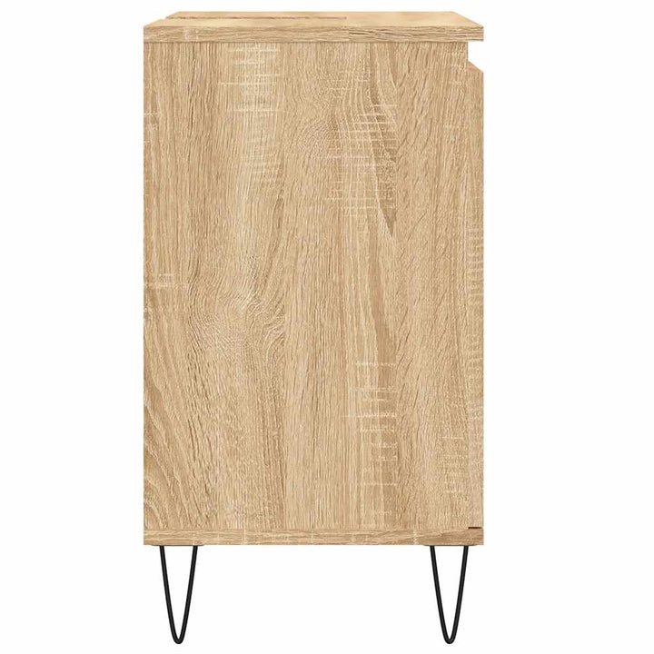 badeværelsesskab 58x33x60 cm konstrueret træ sonoma-eg