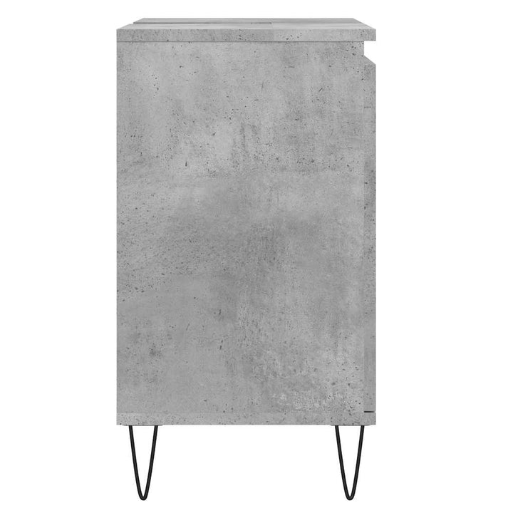 badeværelsesskab 58x33x60 cm konstrueret træ betongrå