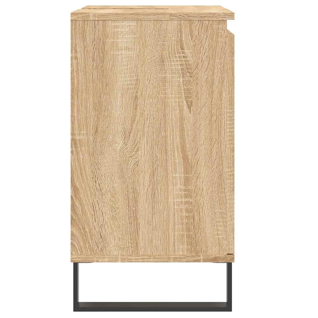 badeværelsesskab 58x33x60 cm konstrueret træ sonoma-eg