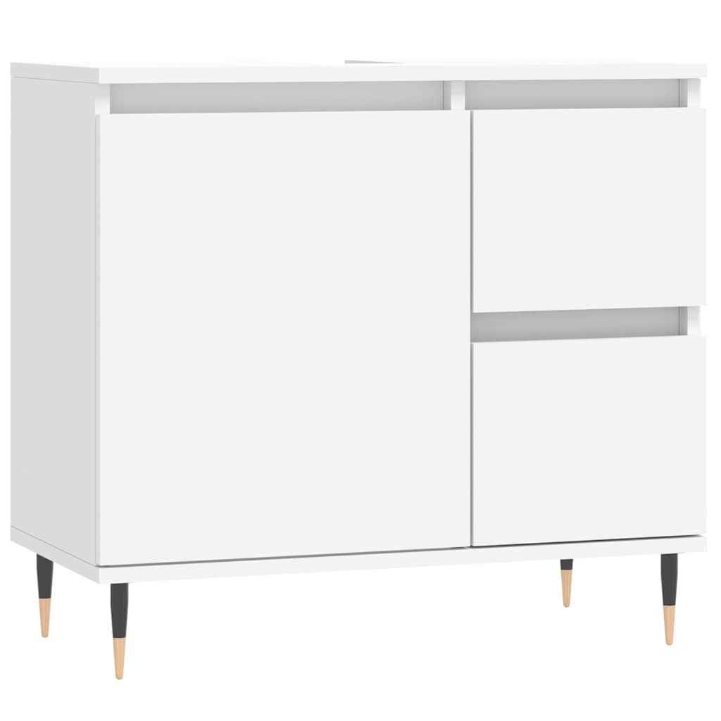 badeværelsesskab 65x33x60 cm konstrueret træ hvid