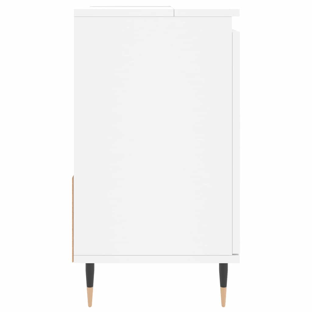 badeværelsesskab 65x33x60 cm konstrueret træ hvid