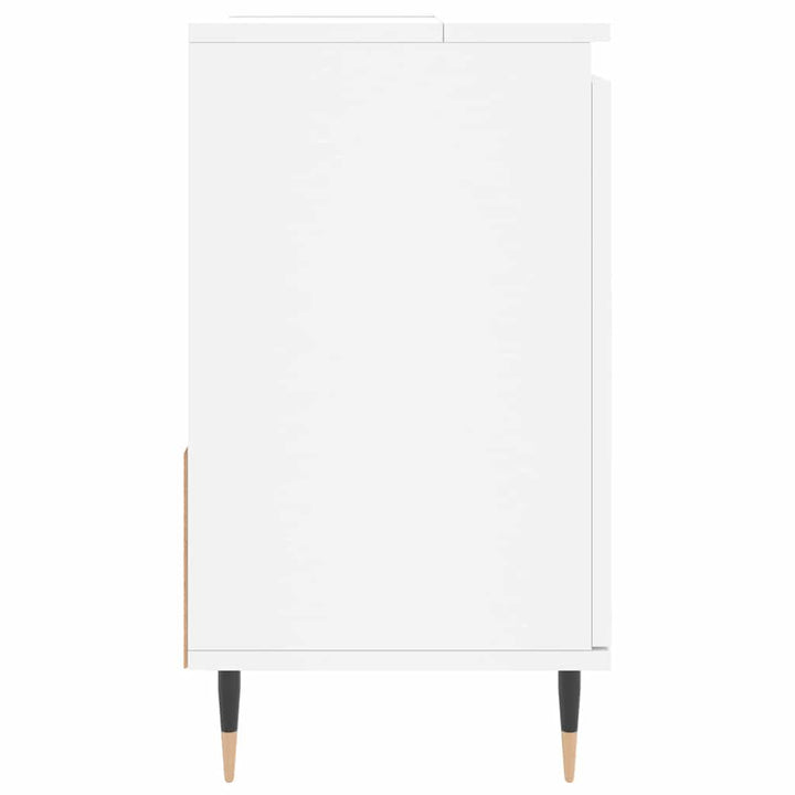 badeværelsesskab 65x33x60 cm konstrueret træ hvid