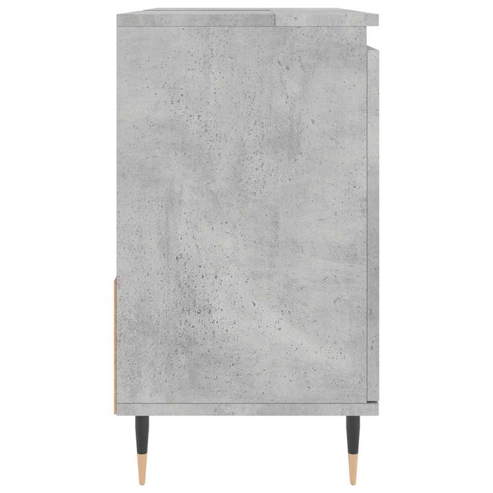 badeværelsesskab 65x33x60 cm konstrueret træ betongrå