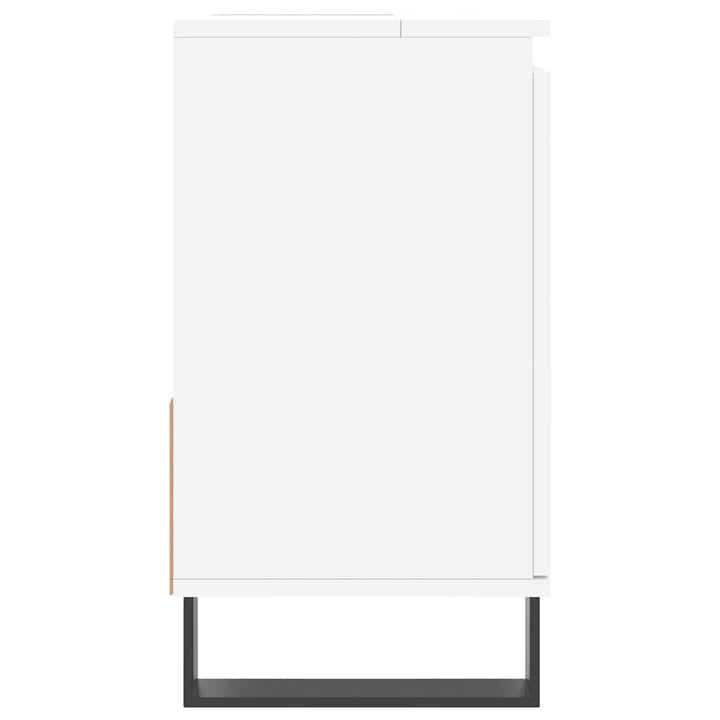 badeværelsesskab 65x33x60 cm konstrueret træ hvid