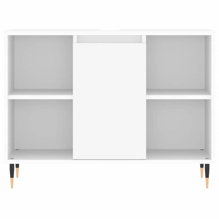 badeværelsesskab 80x33x60 cm konstrueret træ hvid