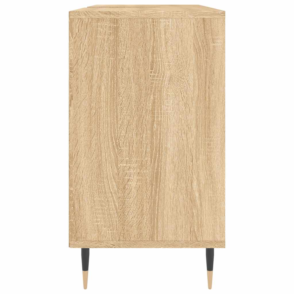 badeværelsesskab 80x33x60 cm konstrueret træ sonoma-eg