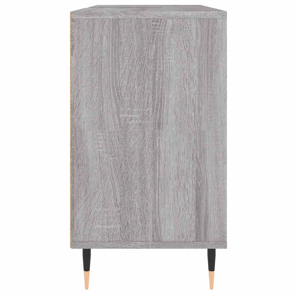 badeværelsesskab 80x33x60 cm konstrueret træ grå sonoma-eg