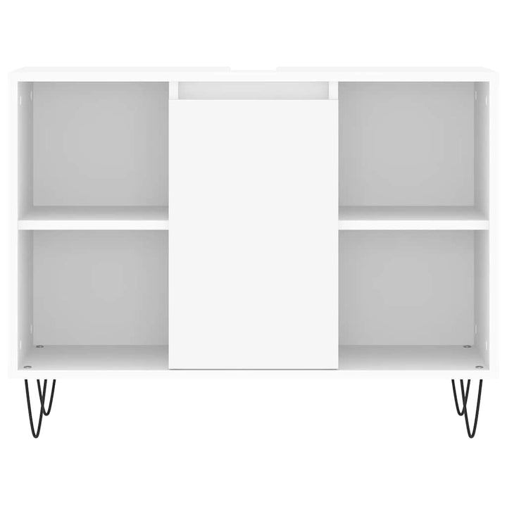 badeværelsesskab 80x33x60 cm konstrueret træ hvid