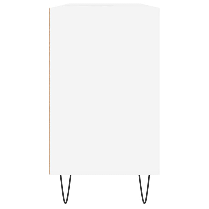 badeværelsesskab 80x33x60 cm konstrueret træ hvid