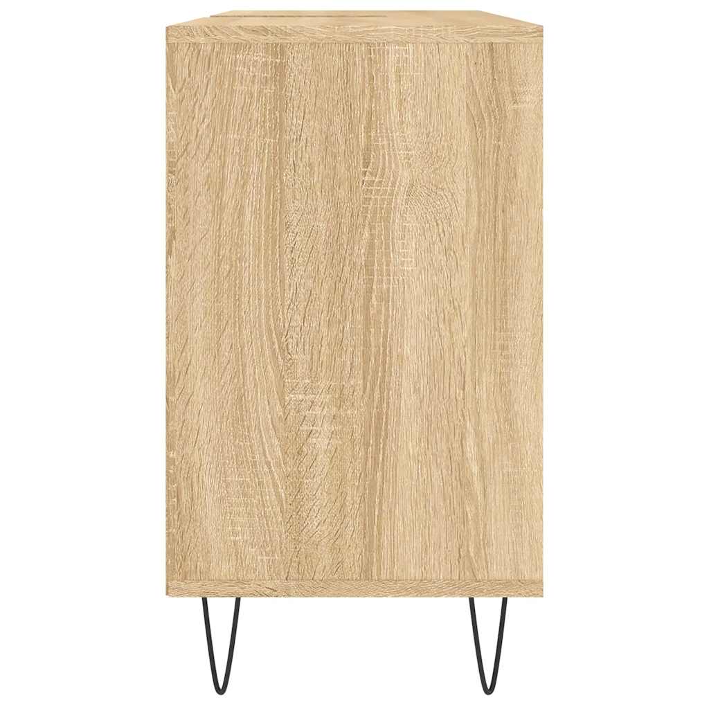 badeværelsesskab 80x33x60 cm konstrueret træ sonoma-eg