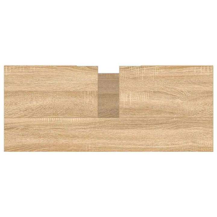 badeværelsesskab 80x33x60 cm konstrueret træ sonoma-eg