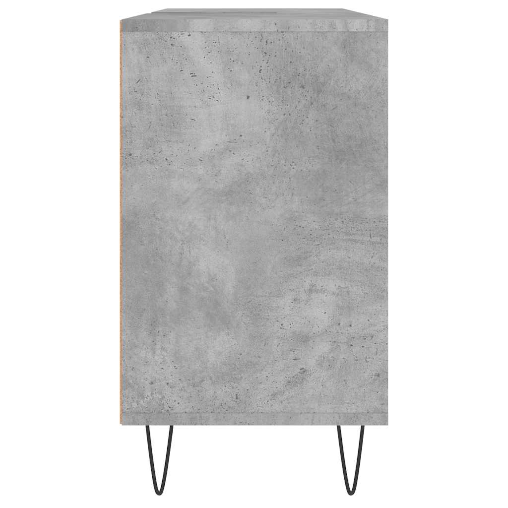 badeværelsesskab 80x33x60 cm konstrueret træ betongrå