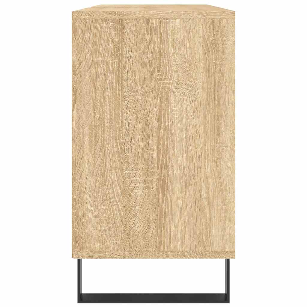 badeværelsesskab 80x33x60 cm konstrueret træ sonoma-eg