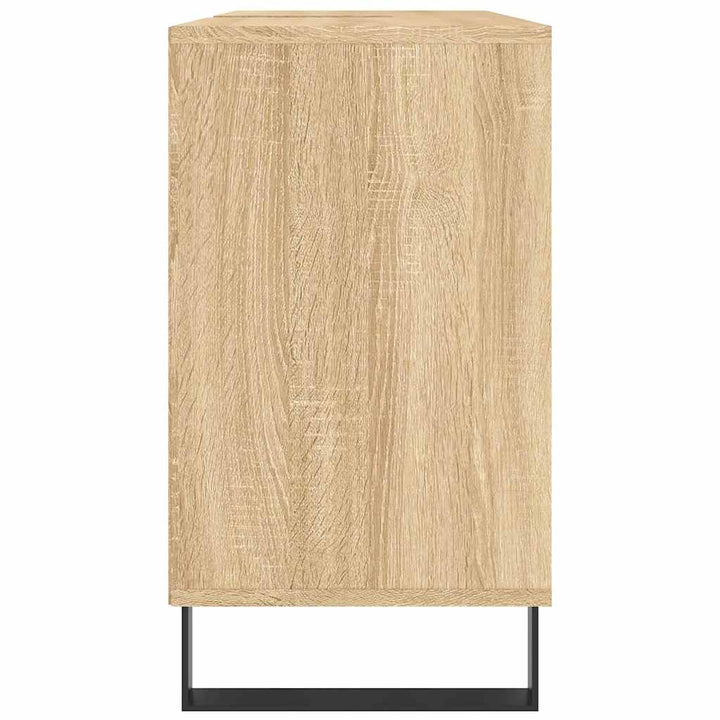 badeværelsesskab 80x33x60 cm konstrueret træ sonoma-eg
