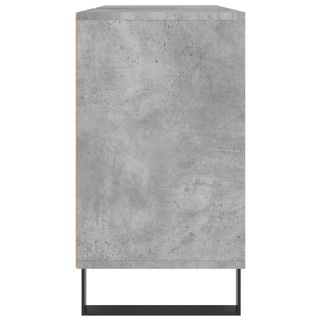 badeværelsesskab 80x33x60 cm konstrueret træ betongrå