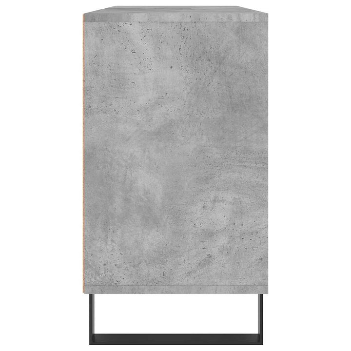 badeværelsesskab 80x33x60 cm konstrueret træ betongrå