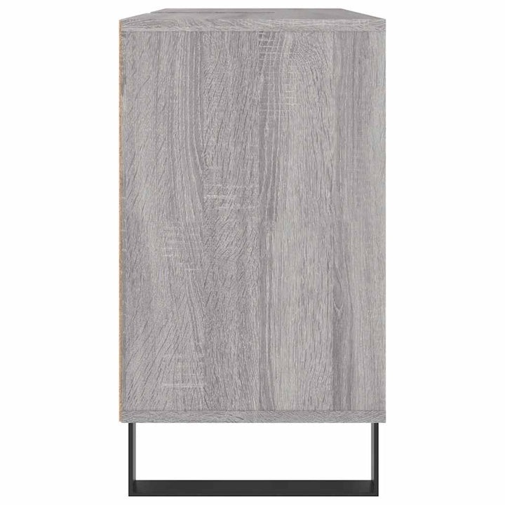 badeværelsesskab 80x33x60 cm konstrueret træ grå sonoma-eg