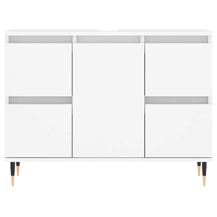 badeværelsesskab 80x33x60 cm konstrueret træ hvid