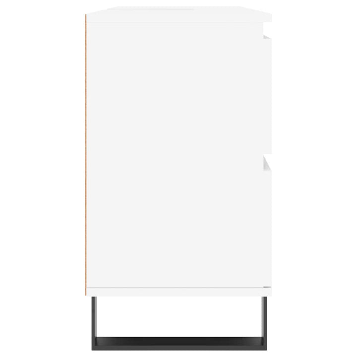 badeværelsesskab 80x33x60 cm konstrueret træ hvid