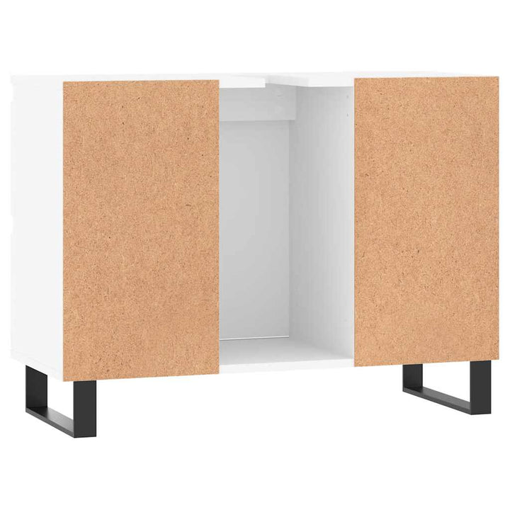badeværelsesskab 80x33x60 cm konstrueret træ hvid