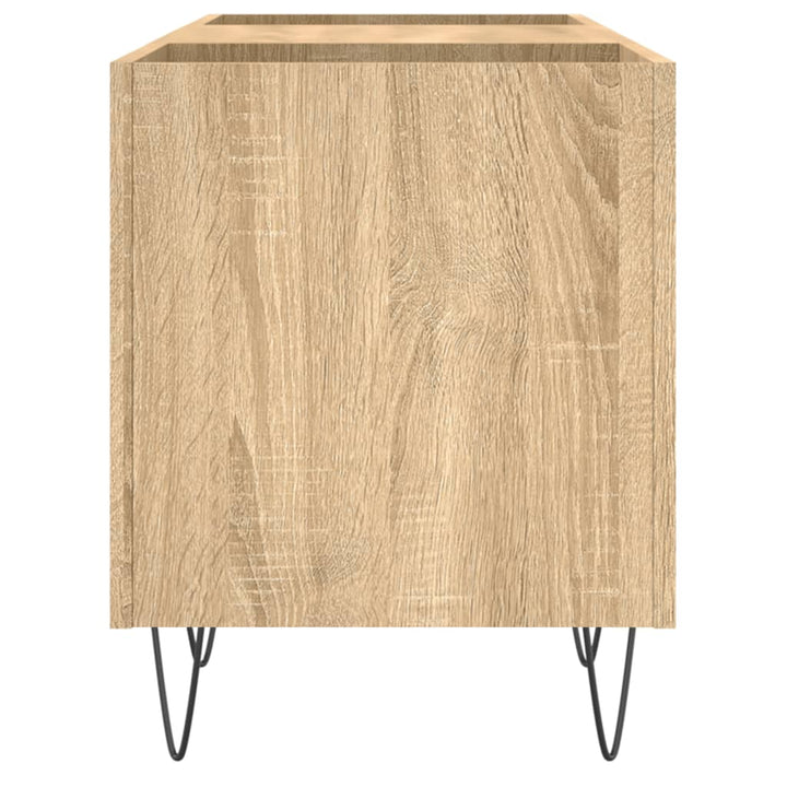 vinylskab 121x38x48 cm konstrueret træ sonoma-eg