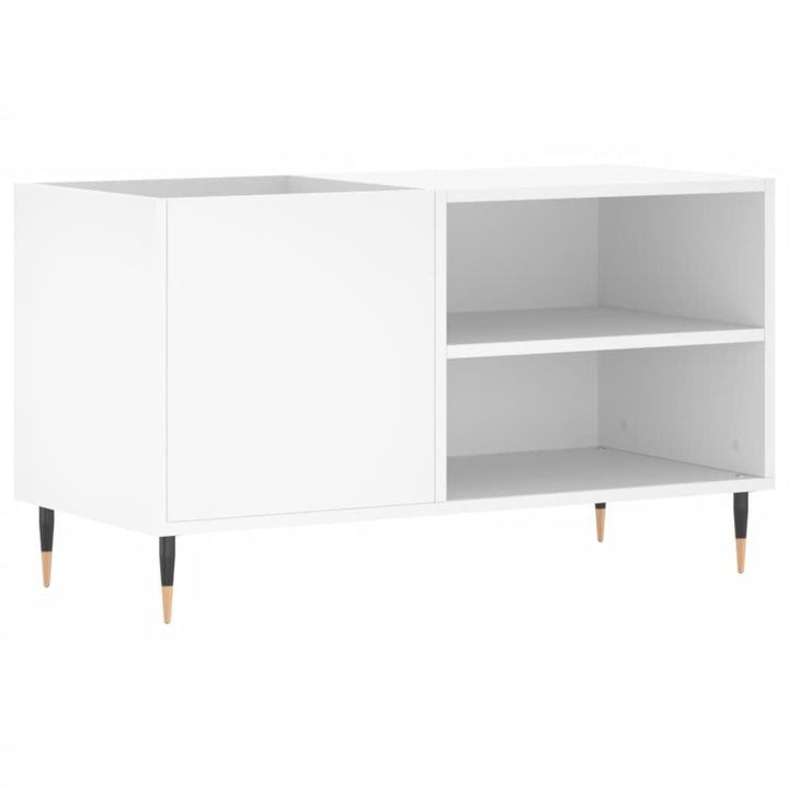 vinylskab 85x38x48 cm konstrueret træ hvid