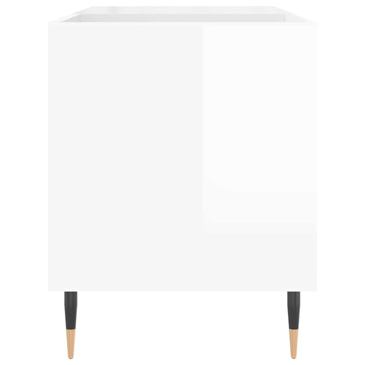 vinylskab 85x38x48 cm konstrueret træ hvid højglans