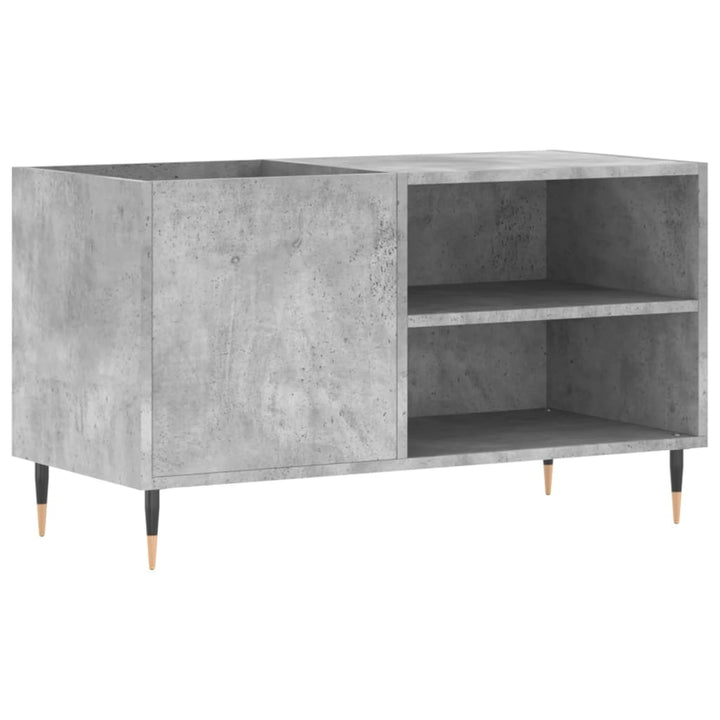 vinylskab 85x38x48 cm konstrueret træ betongrå