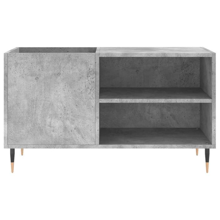vinylskab 85x38x48 cm konstrueret træ betongrå