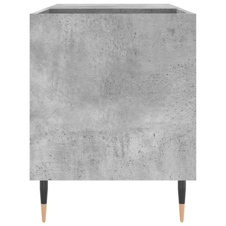 vinylskab 85x38x48 cm konstrueret træ betongrå