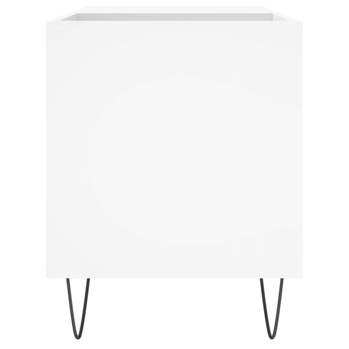 vinylskab 85x38x48 cm konstrueret træ hvid
