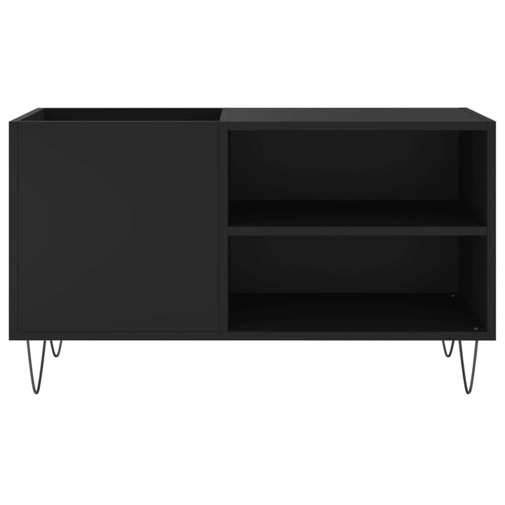 vinylskab 85x38x48 cm konstrueret træ sort