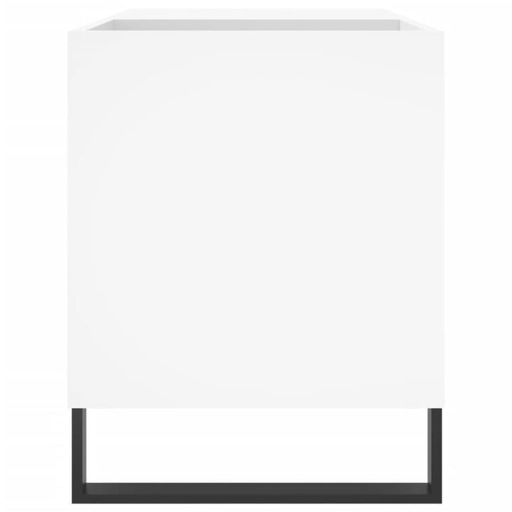 vinylskab 85x38x48 cm konstrueret træ hvid