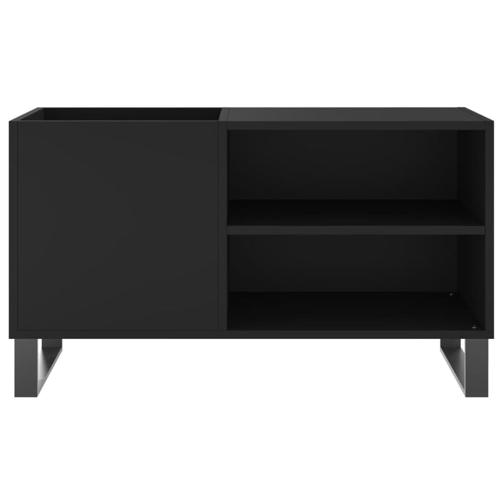 vinylskab 85x38x48 cm konstrueret træ sort